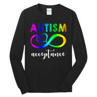 Autism Acceptance Rainbow Tall Long Sleeve T-Shirt