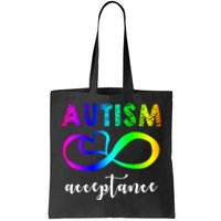 Autism Acceptance Rainbow Tote Bag