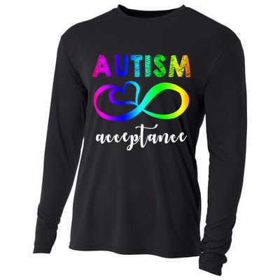 Autism Acceptance Rainbow Cooling Performance Long Sleeve Crew