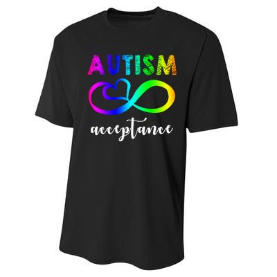 Autism Acceptance Rainbow Performance Sprint T-Shirt