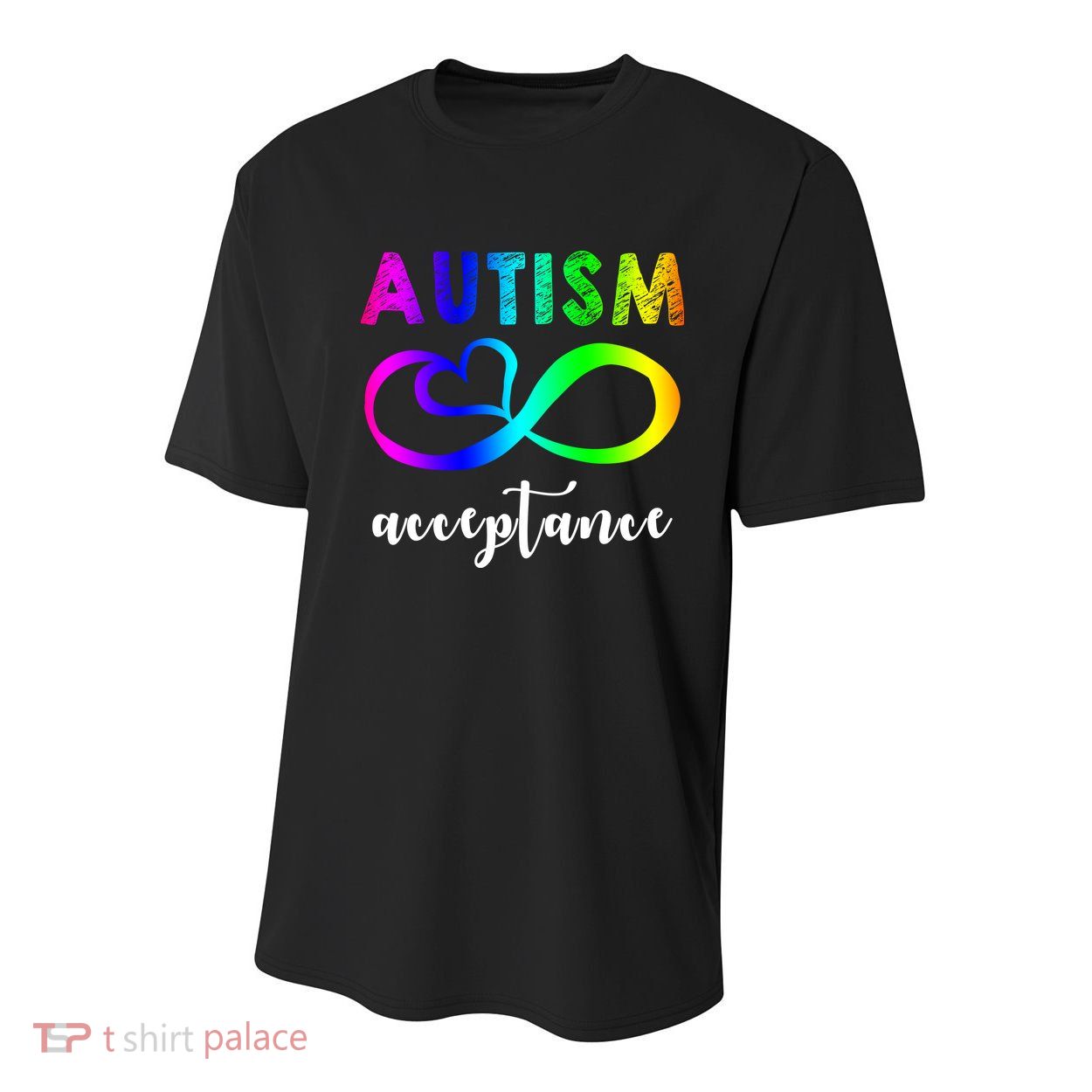 Autism Acceptance Rainbow Youth Performance Sprint T-Shirt
