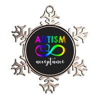 Autism Acceptance Rainbow Metallic Star Ornament