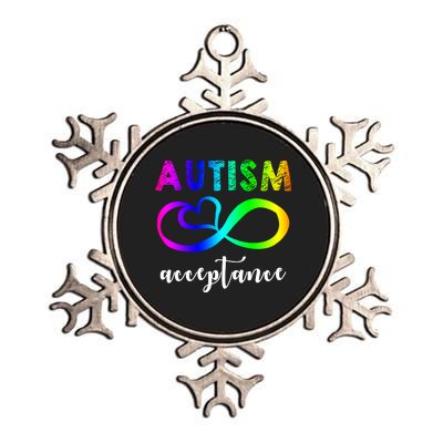 Autism Acceptance Rainbow Metallic Star Ornament