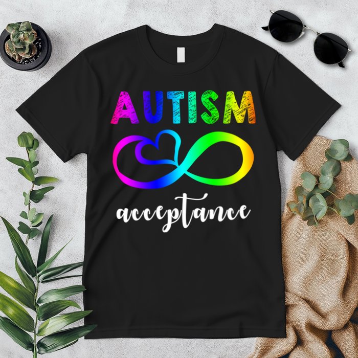 Autism Acceptance Rainbow Premium T-Shirt