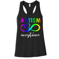 Autism Acceptance Rainbow Women's Racerback Tank