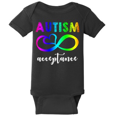 Autism Acceptance Rainbow Baby Bodysuit