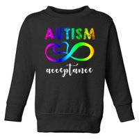 Autism Acceptance Rainbow Toddler Sweatshirt