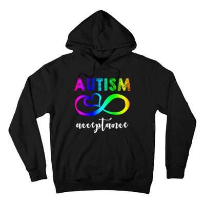 Autism Acceptance Rainbow Tall Hoodie