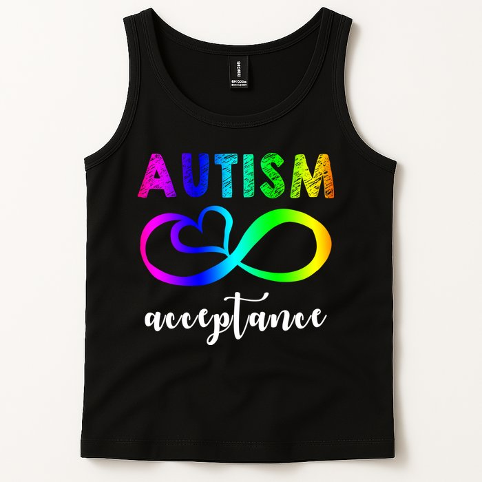 Autism Acceptance Rainbow Tank Top