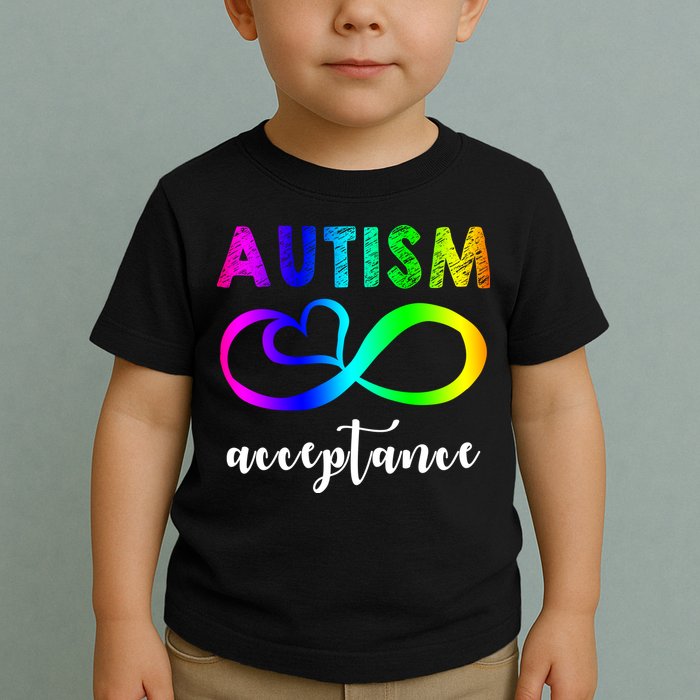 Autism Acceptance Rainbow Toddler T-Shirt