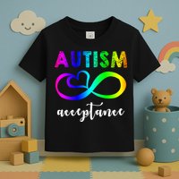 Autism Acceptance Rainbow Toddler T-Shirt