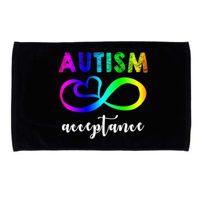 Autism Acceptance Rainbow Microfiber Hand Towel