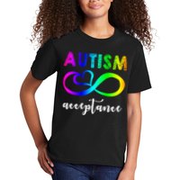 Autism Acceptance Rainbow Kids T-Shirt