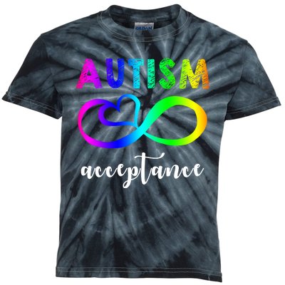 Autism Acceptance Rainbow Kids Tie-Dye T-Shirt