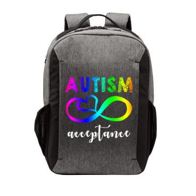 Autism Acceptance Rainbow Vector Backpack