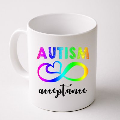 Autism Acceptance Rainbow Coffee Mug