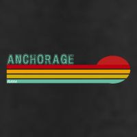 Anchorage Alaska Retro Sunset 15oz Campfire Ceramic Mug