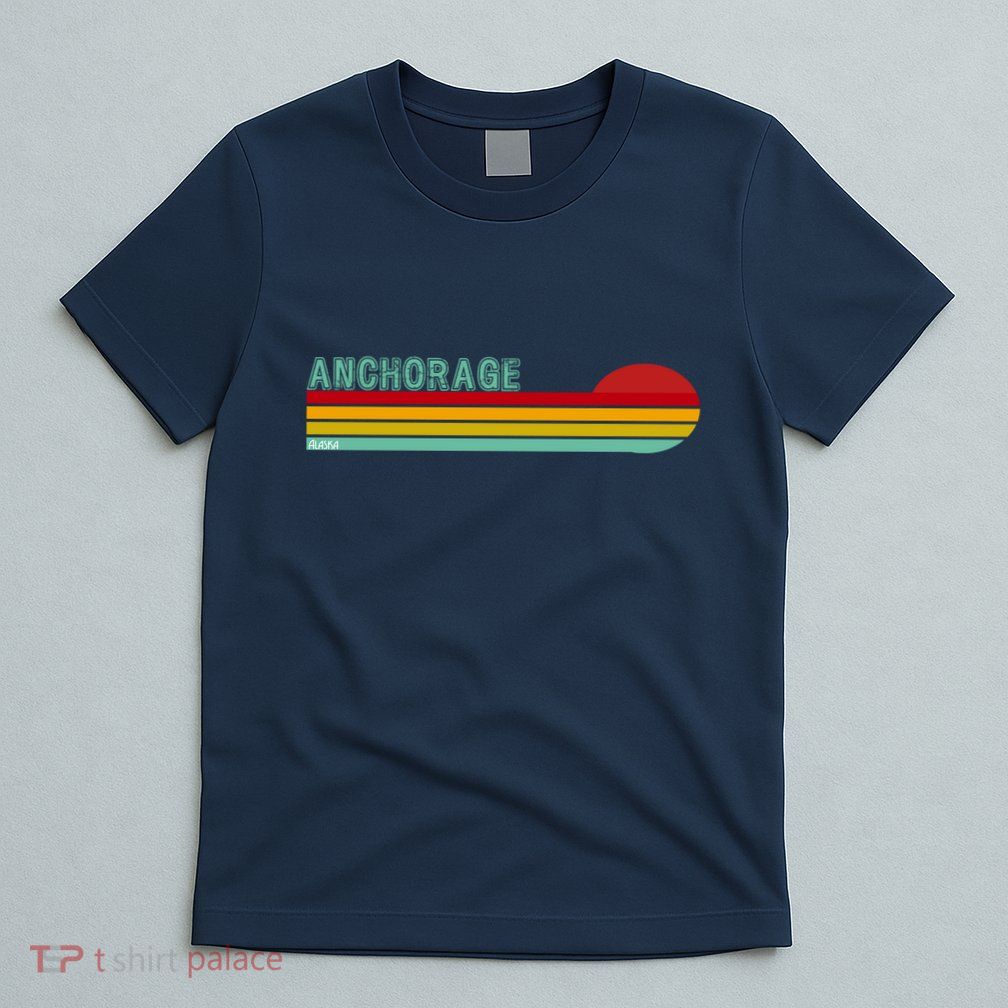 Anchorage Alaska Retro Sunset T-Shirt