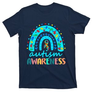 Autism Awareness Rainbow Puzzle Autism Awareness Month T-Shirt