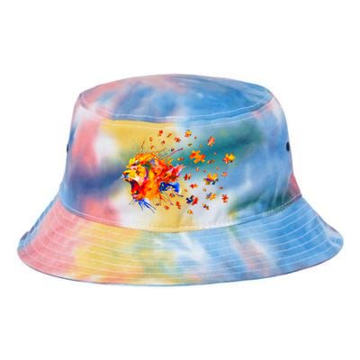 Autism Awareness Roar Cute Lion Puzzle Gift Tie Dye Newport Bucket Hat