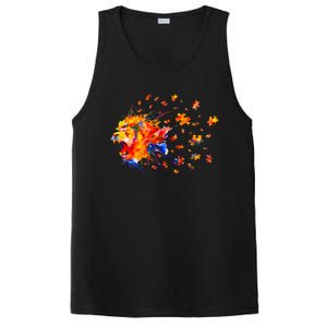 Autism Awareness Roar Cute Lion Puzzle Gift PosiCharge Competitor Tank