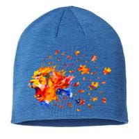 Autism Awareness Roar Cute Lion Puzzle Gift Sustainable Beanie