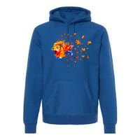 Autism Awareness Roar Cute Lion Puzzle Gift Premium Hoodie