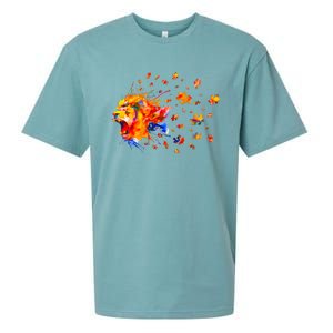 Autism Awareness Roar Cute Lion Puzzle Gift Sueded Cloud Jersey T-Shirt