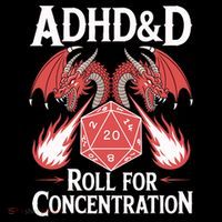 Adhd&d Adhd Roll For Concentration  Full-Length Apron With Pockets