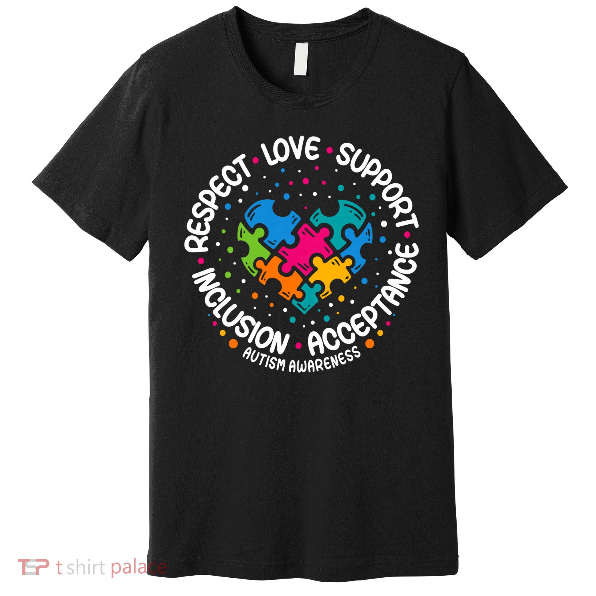 Autism Awareness Respect Love Support Blue Autism Premium T-Shirt