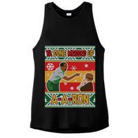 Ya Done Messed Up A A Ron Ugly Christmas Funny Ladies PosiCharge Tri-Blend Wicking Tank