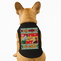 Ya Done Messed Up A A Ron Ugly Christmas Funny Doggie Tank