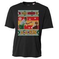 Ya Done Messed Up A A Ron Ugly Christmas Funny Cooling Performance Crew T-Shirt