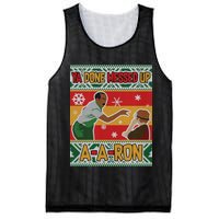 Ya Done Messed Up A A Ron Ugly Christmas Funny Mesh Reversible Basketball Jersey Tank
