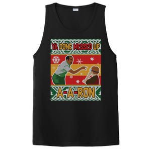 Ya Done Messed Up A A Ron Ugly Christmas Funny PosiCharge Competitor Tank