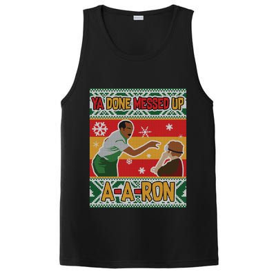 Ya Done Messed Up A A Ron Ugly Christmas Funny PosiCharge Competitor Tank