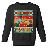 Ya Done Messed Up A A Ron Ugly Christmas Funny Toddler Sweatshirt