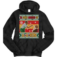 Ya Done Messed Up A A Ron Ugly Christmas Funny Tie Dye Hoodie