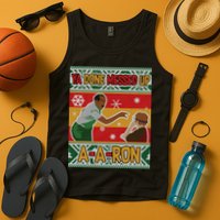 Ya Done Messed Up A A Ron Ugly Christmas Funny Tank Top