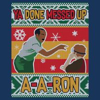 Ya Done Messed Up A A Ron Ugly Christmas Funny Infant Baby Jersey Bodysuit