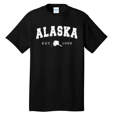 Alaskas AK Retro Vintage Gift Tall T-Shirt