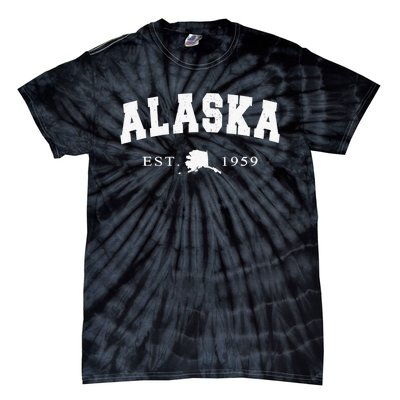 Alaskas AK Retro Vintage Gift Tie-Dye T-Shirt