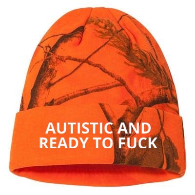 Autistic And Ready To Fuck Kati Licensed 12" Camo Beanie