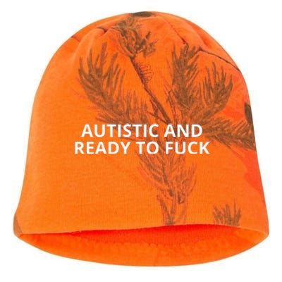 Autistic And Ready To Fuck Kati - Camo Knit Beanie