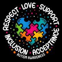 Autism Awareness Respect Love Support Blue Autism Polo
