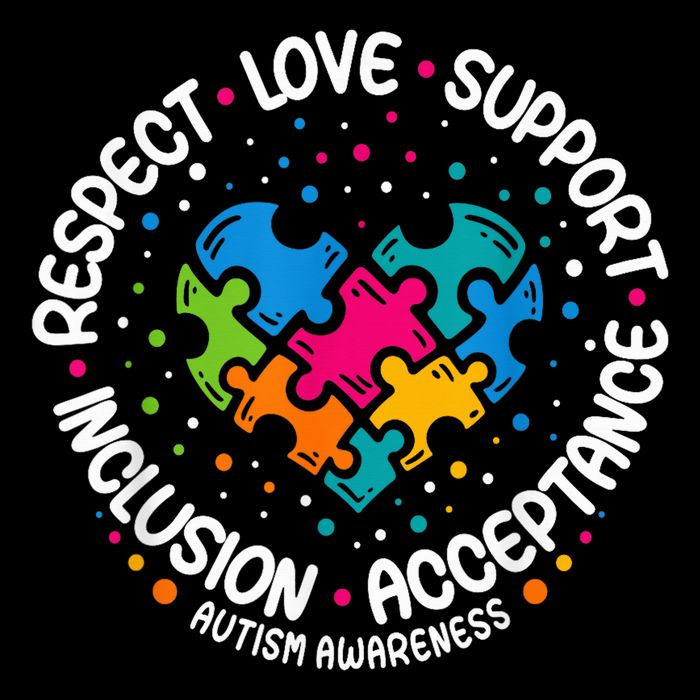 Autism Awareness Respect Love Support Blue Autism Polo