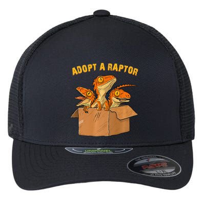 Adopt A Raptor Funny Tee Most Amazing Pets Flexfit Unipanel Trucker Cap