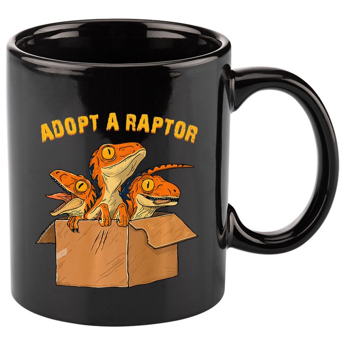 Adopt A Raptor Funny Tee Most Amazing Pets 11oz C Handle Ceramic Mug