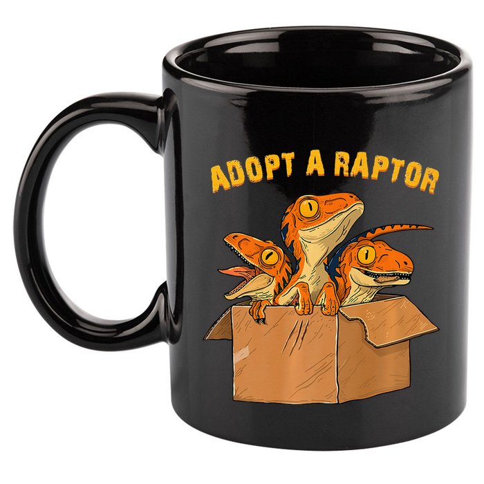 Adopt A Raptor Funny Tee Most Amazing Pets 11oz C Handle Ceramic Mug