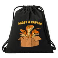 Adopt A Raptor Funny Tee Most Amazing Pets Drawstring Bag